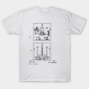 Veterinary Operating Table Vintage Patent Hand Drawing T-Shirt